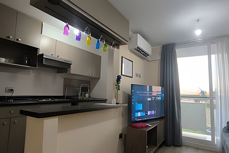 Depto. en Condominio Marconi, estacionamiento/wifi