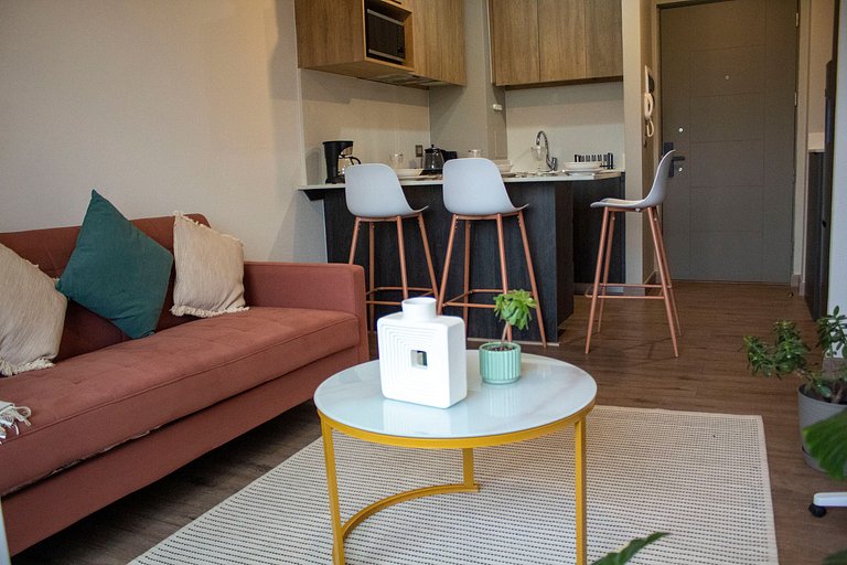 Depto. en condominio, con estacionamiento y wifi