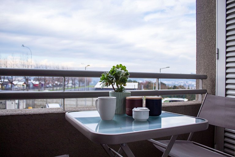 Depto. en condominio, con estacionamiento y wifi